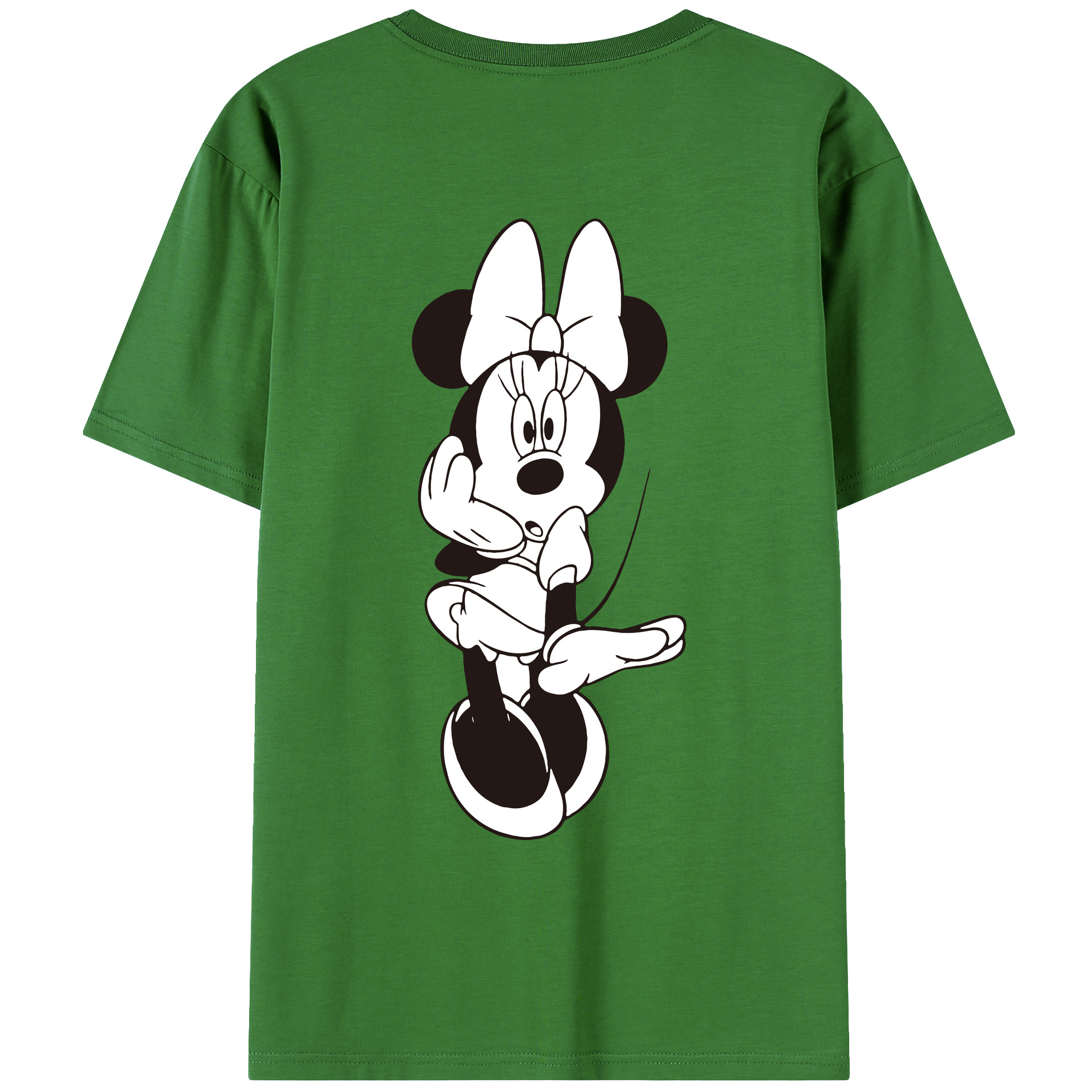 （画像用） ミッキーマウス Mickey Mouse レディース半袖Tシャツ(バックプリント)